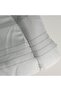 مفرش هوتيل فندقي مقلم لون رصاصي صيفي مزدوج - 5