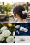 Stylish Pearl Flower Luxury Clip Buckle, Hair Accessory, Clip 7cm - 7
