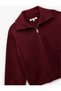 Relaxed Fit Long Sleeve Pocket Detail Viscose Blend Zip Cardigan - 3
