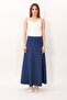 8-Piece Skirt with Belt - Indigo - 5540100 - 5