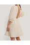 Rochie scurta, Ecru - 2