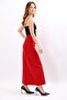 Belted Square Pocket Bell Skirt - Red - 5537100 - 5