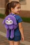 Cute Character Kuromi Kawai Sanrio Plush Backpack with Light-Up Ears