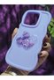 Realme C63 and Realme C61 Compatible Heart and Ribbon Star Glitter Lilac Phone Case - 4