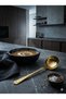 Gold Steel Soup Serving Ladle 18/10 Steel Non-Tarnish Stainless Forged Handle Ladle 18 cm - 3