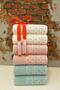 Adria Towel Set of 6 - Cream Pink Mint