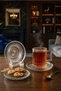 12-Piece Crystal Patterned Handled Glass and Plate Set Stylish Tea and Coffee Serving Set