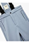 High Waist Wide Leg Zippered Pockets Water Repellent Bib Ski Pants - 3