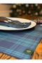 Home 35X50 cm Navy Blue Green Plaid American Service 2-Pack New Year Special Series - 7