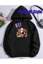 Black Christmas Minimalist Printed Crew Neck Sweatshirt