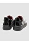 100% Genuine Soft Patent Leather Black Lace-Up Men's Sports Shoes - 3