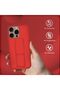 iPhone 16 Pro Case with Finger Grip and Magnetic Kickstand (Red) - 4