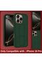 iPhone 16 Pro Case with Finger Grip and Magnetic Kickstand (Dark Green) - 8