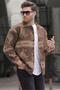 Brown Patterned Lumberjack Men's Shirt 6727 - 2