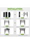 Outdoor Camping Folding Table，Lightweight Folding with Aluminum Top and Carry Bag - 3