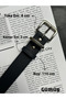 2-Piece Hard Oval Rectangular Pattern Women's Silver Buckle Belt Coat Belt Dress Belt Trouser Belt - 4