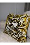 Set of Two Throw Pillow Covers Mustard Gray 40X40 50X40 Sizes - 3