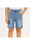 Boy's Rolled-Cuff Denim Shorts