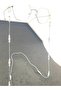 Drawstring Beaded Eyeglass Cord / Chain Silver - 3