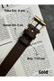 Lyric Square Patterned Women's Antique Vintage Buckle Belt Coat Belt Dress Belt Trouser Belt - 4