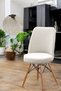 Oval Chair Cover Large Oval Stretch Fabric Washable Stretch Elastic Chair Cover Cream Color - 6