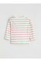 Lcw Baby Ecru Crew Neck Striped Baby Girl T-Shirt and Leggings - 5