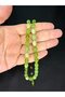 Muhammed Tacir Master Work Fire Amber Tesbih Arpa Cut Green Color 11Mmx8Mm T-780 - 3