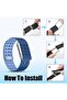 Dado Modified Magnetic Silicone Sport Replacement Band Compatible with WHOOP 5.0, Life/MG, One/Peak, - 4