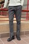 Men'S, Pleated Detail, Elastic Waistband, Regular-Fit, Winter and Spring Pants 25Inp271Duz