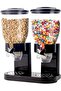 Cereal Dispenser Classic Dry Food Container, 2Litre Kitchen Storage Dispenser Double Black