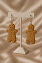Ginger Duo – Handmade Gingerbread Couple Figured Christmas Themed Polymer Clay Earrings |   5 cm