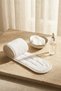 2-Piece Towel Headband Set - Premium Soft Cotton Non-Slip Spa Makeup Mask Skincare Headband (White) - 4