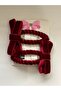 Snap Buckle with Bow Detail Covered in Velvet Ribbon - 4