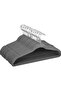 100-Piece Non-Slip Velvet Cloth Hanger Set Grey