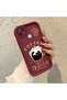 Realme C21 Compatible Silicone Material Shockproof Simple Burgundy Color Case
