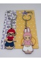 Sonny Angel Style 2-Piece Wooden Keychain Set - New York - Cute Bag Ornament in Pink Rabbit Costume - 8