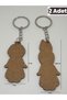 Sonny Angel Style 2-Piece Wooden Keychain Set - New York - Cute Bag Ornament in Pink Rabbit Costume - 6