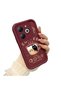 Tecno Spark Go 2024 Compatible Silicone Material Shockproof Simple Burgundy Color Case - 3