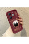 Infinix Smart 8/8 Pro Compatible Silicone Material Shockproof Simple Burgundy Color Case
