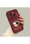 Infinix Hot 40/40 Pro Compatible Silicone Material Shockproof Simple Burgundy Color Case