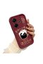 Xiaomi Poco M6 4g Compatible Silicone Material Shockproof Simple Burgundy Color Case - 3