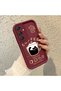 Samsung Galaxy A16 Compatible Silicone Material Shockproof Simple Burgundy Color Case