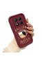 Xiaomi Redmi Note 14 Pro Plus+ 5g Compatible Silicone Material Shockproof Simple Burgundy Color Case - 4