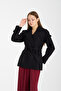 Calina Black Regular Fit Premium Cashmere Jacket - 2