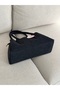 Black Suede Women's Shoulder and Arm Bag EN32 BOY16 - 5