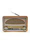 Classic Greadio Cherry Wooden Phonograph Strong Bass Enhancement AM/FM/SW Radio - 6