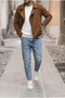 Boyfriend Fit Men's Ripped Detailed Blue Washed Denim Jean Pants Bf-389 - 5