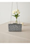Luxury Black Suede 5 Size Silver Crystal Stone Embroidered Evening Dress Bag |   And Night Clutch - 8