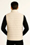 Men's Inflatable Zippered Vest Water Repellent Quilted Lined Fabric with Pockets Lightweight Winter Sports Comfortable Fit - 3