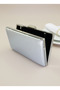 Silver Gray Lame Color Matte Anti-Scratch Leather Stone Handle - 8